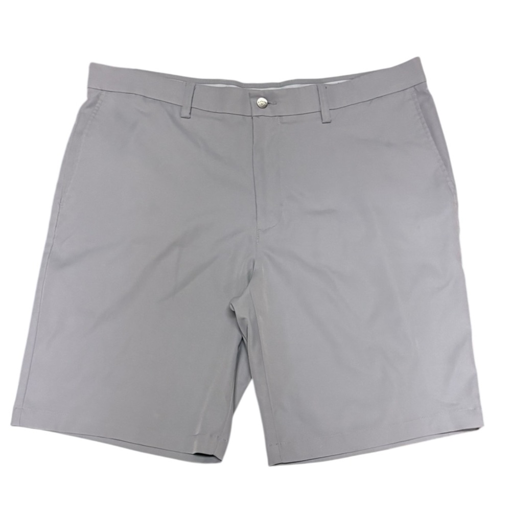 Callaway Men's Pro Spin 10” Golf Shorts Size 38 Gray Flat Front Polyester GUC